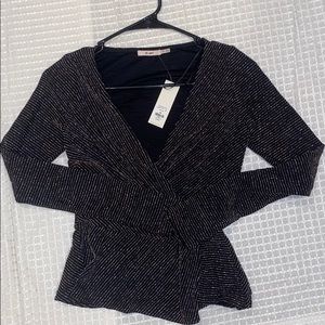 Glittered long sleeve shirt